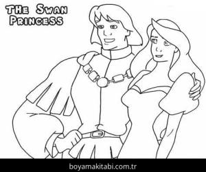 Kuğu Prenses boyama sayfası – çocuk aktivitesi, PDF indir