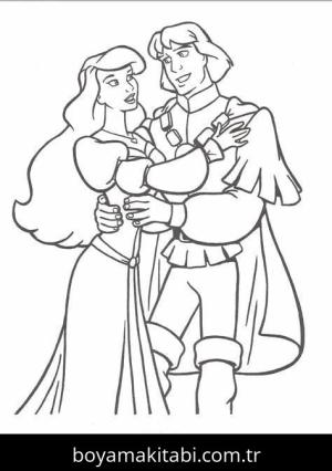 Kuğu Prenses boyama sayfası – kolay boyama, eğitici aktivite