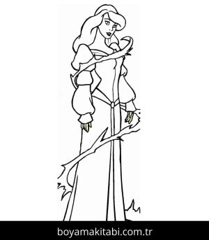 Kuğu Prenses boyama sayfası – eğlenceli etkinlik, el becerilerini geliştirir