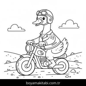 Kuğu boyama sayfası – kolay boyama, eğitici aktivite