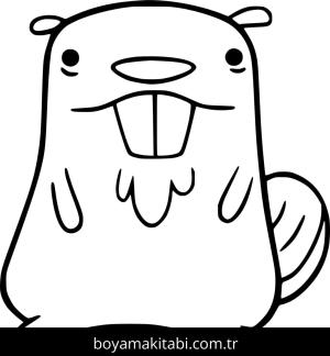 Kunduz boyama sayfası – el becerilerini geliştirir, boyama çalışması