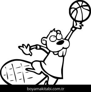 Kunduz boyama sayfası – eğlenceli etkinlik, el becerilerini geliştirir