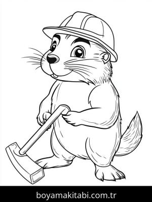 Kunduz boyama sayfası – yaratıcılığı geliştirir, keyifli zaman