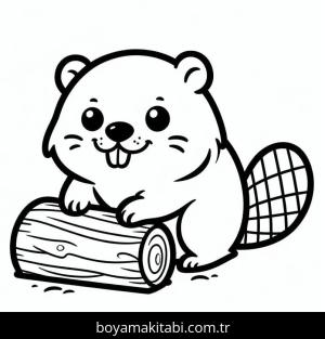 Kunduz boyama sayfası – el becerilerini geliştirir, boyama çalışması