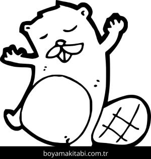 Kunduz boyama sayfası – renkli çizimler, okul öncesi