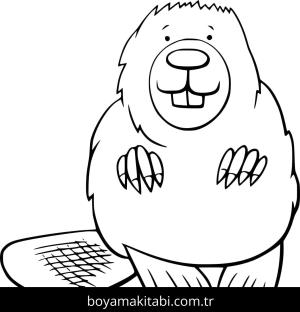 Kunduz boyama sayfası – eğlenceli etkinlik, el becerilerini geliştirir