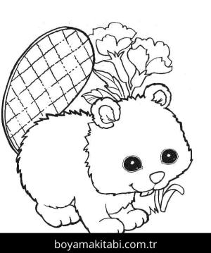 Kunduz boyama sayfası – yaratıcılık, eğlenceli etkinlik