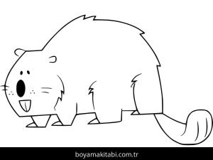 Kunduz boyama sayfası – boyama çalışması, yaratıcılığı geliştirir