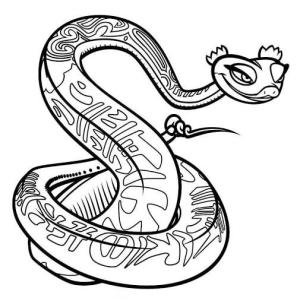 Kung Fu Panda boyama sayfası,  coloring page, Hermana Serpiente, 