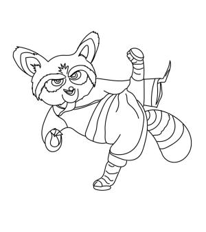 Kung Fu Panda boyama sayfası,  coloring page, Usta Shifu Tekmeleri, 