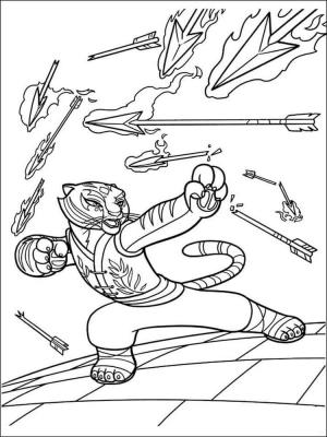 Kung Fu Panda boyama sayfası,  coloring page, Kaplan Dövüşü, 