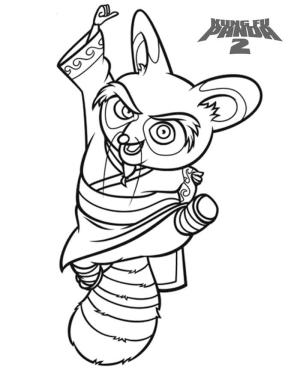 Kung Fu Panda boyama sayfası,  coloring page, Usta Şifu, 