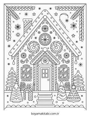 Kurabiye boyama sayfası – renkli çizimler, okul öncesi