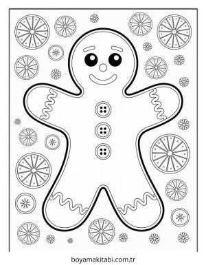 Kurabiye Boyama Sayfaları