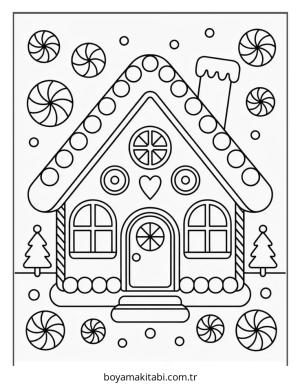 Kurabiye boyama sayfası – okul öncesi, evde etkinlik