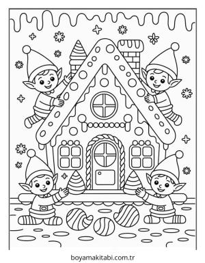 Kurabiye boyama sayfası – evde etkinlik, ücretsiz yazdır