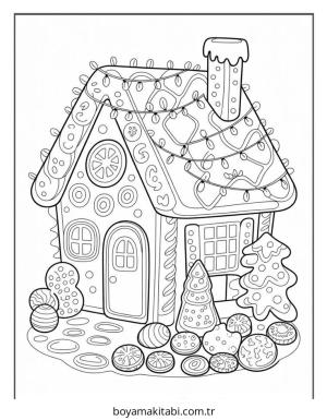 Kurabiye boyama sayfası – eğitici aktivite, yaratıcılık