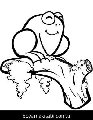 Kurbağa boyama sayfası – yaratıcılığı geliştirir, keyifli zaman