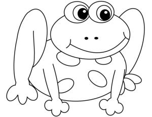 Kurbağa boyama sayfası, coloring page, Dev kurnaz kurbağa,