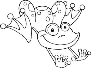 Kurbağa boyama sayfası, coloring page, Kurbağa Kaymış,