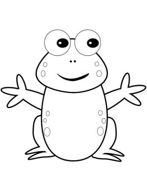 Kurbağa boyama sayfası,  coloring page, Kurbağa sarılmak istiyor., 