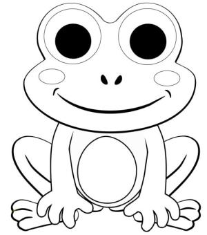 Kurbağa boyama sayfası,  coloring page, , 