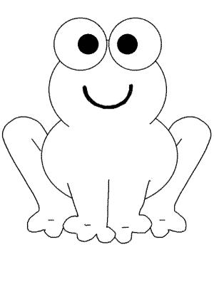 Kurbağa boyama sayfası, coloring page, Gülümseyen Kurbağa,