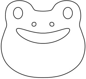 Kurbağa boyama sayfası,  coloring page, Kurbağa yüzü boyama kitabı., 