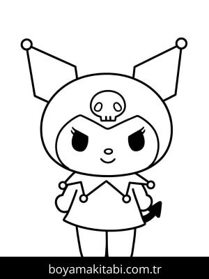 Kuromi boyama sayfası – keyifli zaman, renkli çizimler