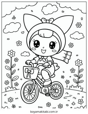 Kuromi boyama sayfası – kolay boyama, eğitici aktivite