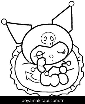 Kuromi boyama sayfası – sanatsal çalışma, çocuklar için