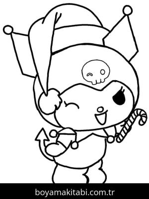 Kuromi boyama sayfası – renkli çizimler, okul öncesi