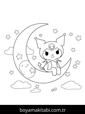 Kuromi boyama sayfası – eğitici aktivite, yaratıcılık