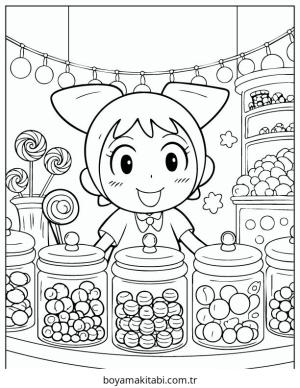 Kuromi boyama sayfası – çocuk aktivitesi, PDF indir