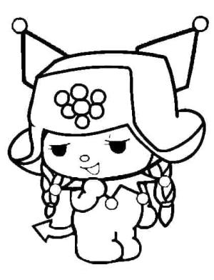 Kuromi boyama sayfası,  coloring page, Kuromi çocuklar için yazdırılabilir, 