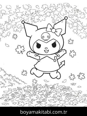 Kuromi boyama sayfası – eğitici aktivite, yaratıcılık