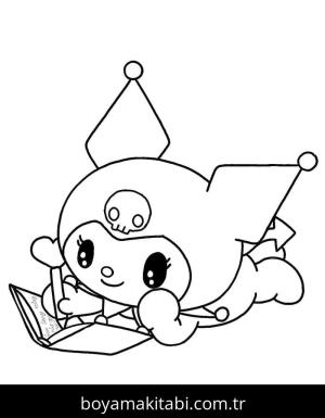 Kuromi boyama sayfası – okul öncesi, evde etkinlik