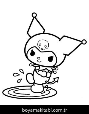 Kuromi boyama sayfası – boyama çalışması, yaratıcılığı geliştirir