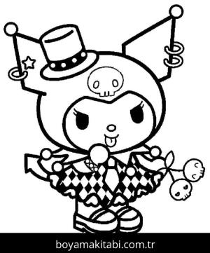 Kuromi boyama sayfası – evde etkinlik, ücretsiz yazdır