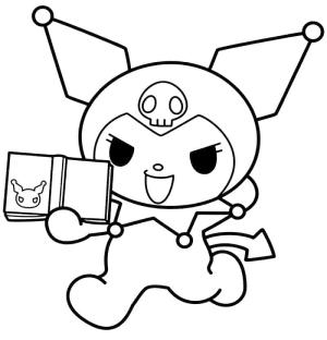 Kuromi boyama sayfası,  coloring page, Kuromi 2, 