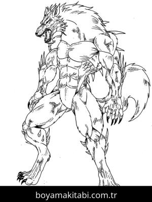 Kurt Adam boyama sayfası – sanatsal çalışma, çocuklar için