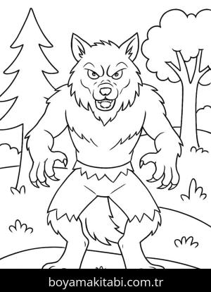 Kurt Adam boyama sayfası – çocuk aktivitesi, PDF indir