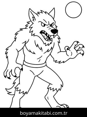 Kurt Adam boyama sayfası – basit çizim, kolay boyama