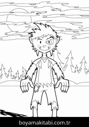 Kurt Adam boyama sayfası – el becerilerini geliştirir, boyama çalışması