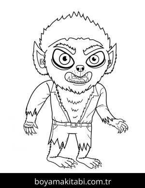 Kurt Adam boyama sayfası – el becerilerini geliştirir, boyama çalışması