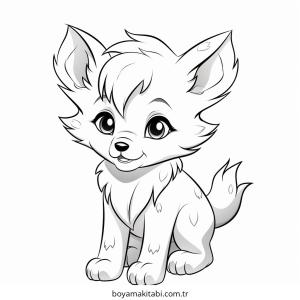 Kurt boyama sayfası – keyifli zaman, renkli çizimler