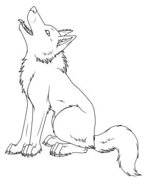 Kurt boyama sayfası, Wolf coloring page, Husky Kurt Uluyan, 