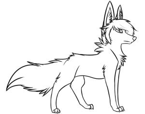 Kurt boyama sayfası, Wolf coloring page, Çok Güzel Kurt, 