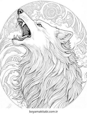 Kurt boyama sayfası – boyama etkinliği, çocuk aktivitesi