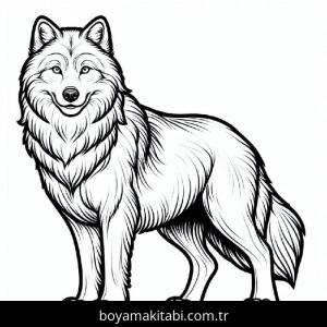 Kurt boyama sayfası – eğlenceli etkinlik, el becerilerini geliştirir